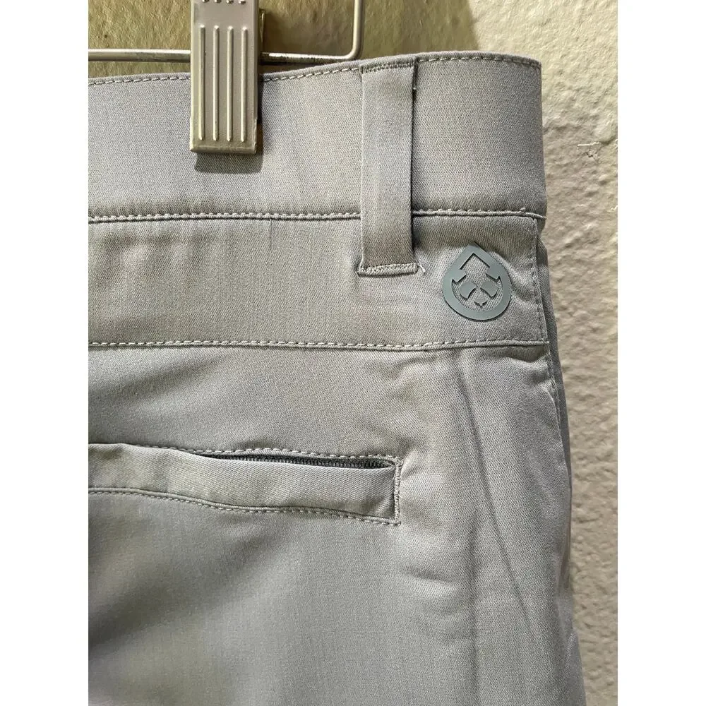 Tasc Mens Performance Motion Pant Straight Stretch Golf Casual Bamboo Gray 34x29